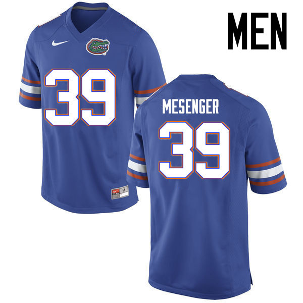 Men Florida Gators #39 Jacob Mesenger College Football Jerseys Sale-Blue
